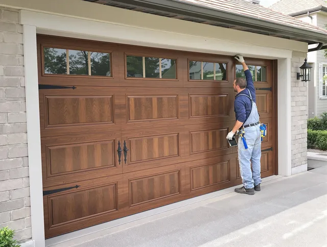 Custom garage door showcase by Hamden Garage Door Repair in Hamden