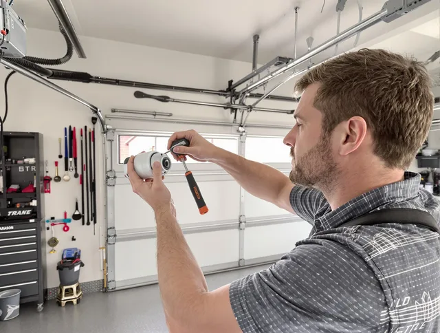 Garage door opener repair service by Hamden Garage Door Repair in Hamden